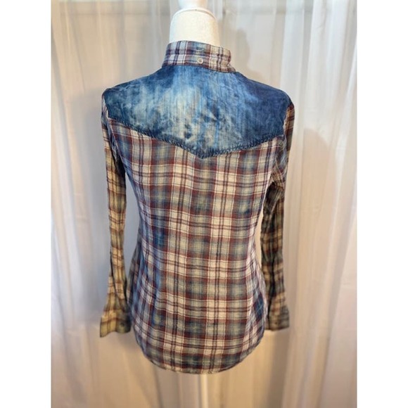 Clothe & Stone (Anthropology) Women Size XS Shirt V-Neck Button-Up 100% cotton - Picture 3 of 5